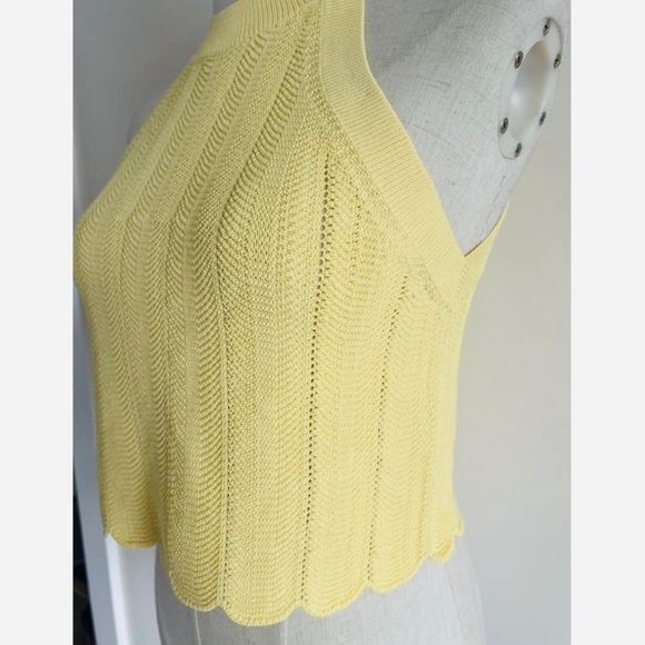 Aritzia Wilfred lemon merengue yellow top - Picture 6 of 8